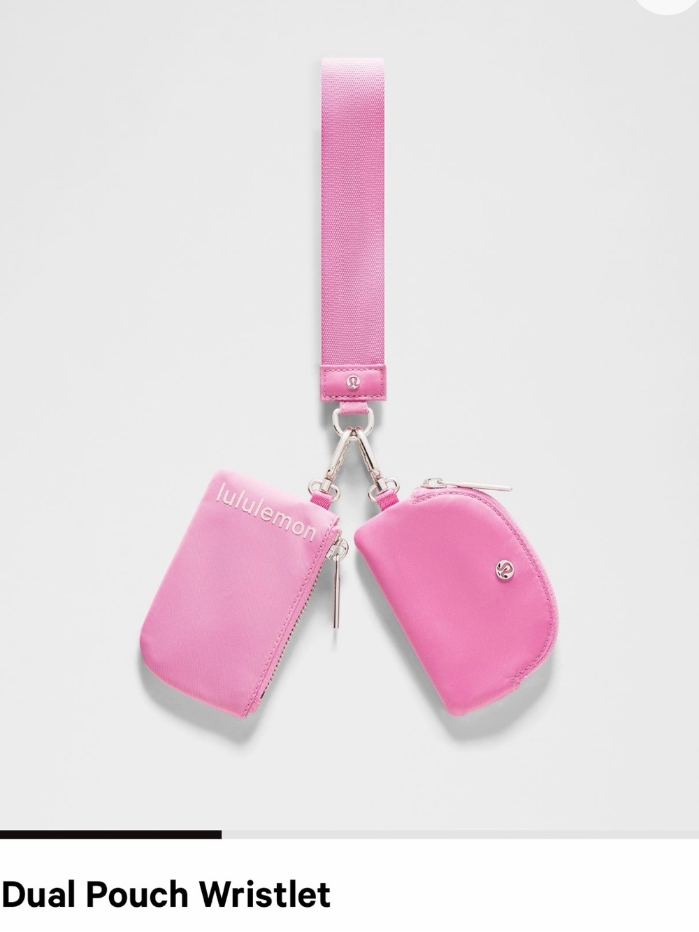 lululemon athletica Pink Women’s Dual Pouch Wristlet with Strap